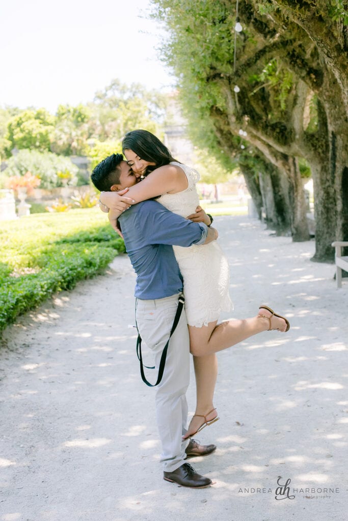 vizcaya miami engagement photoshoot