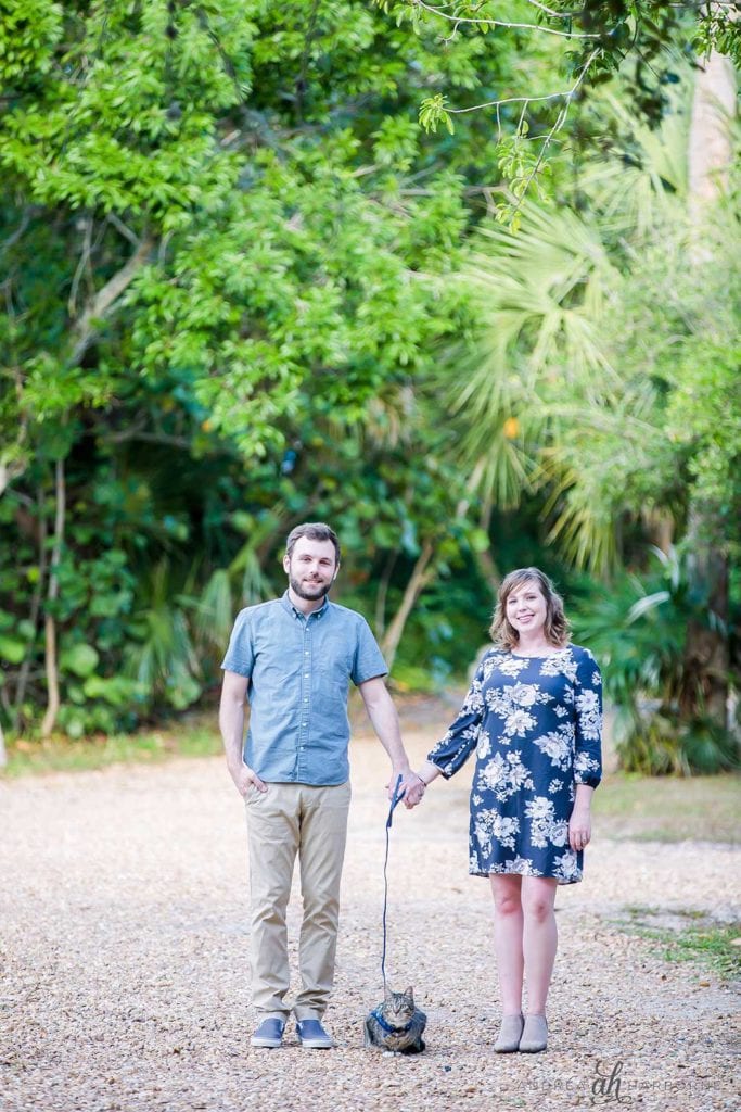 Couple & Cat Photoshoot | Hugh Taylor Birch Park, Fort Lauderdale