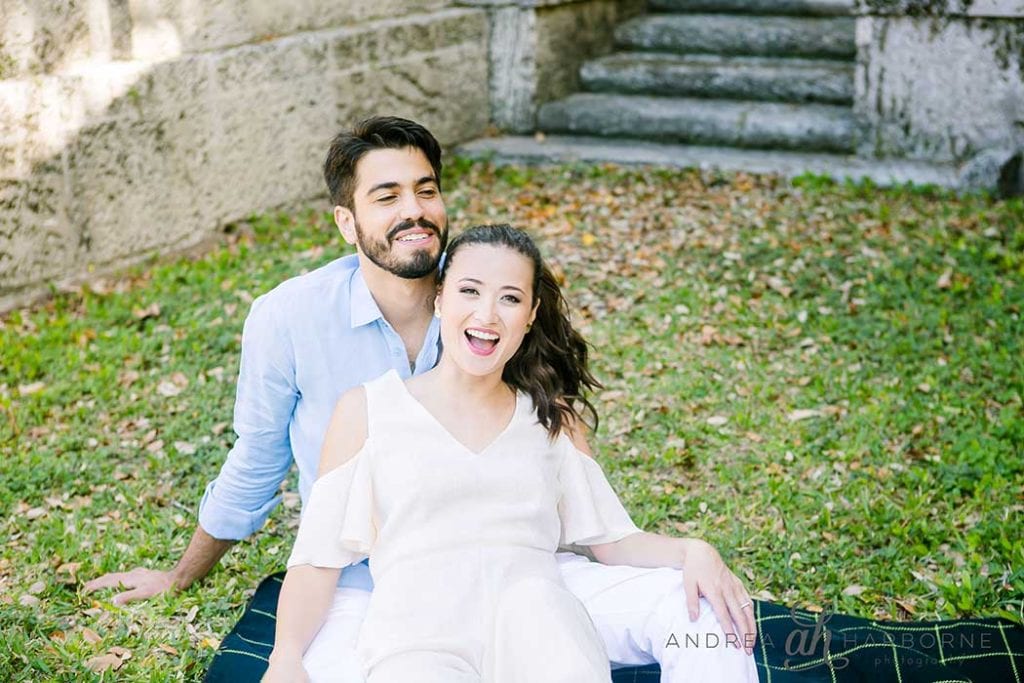 couples laughing vizcaya museum