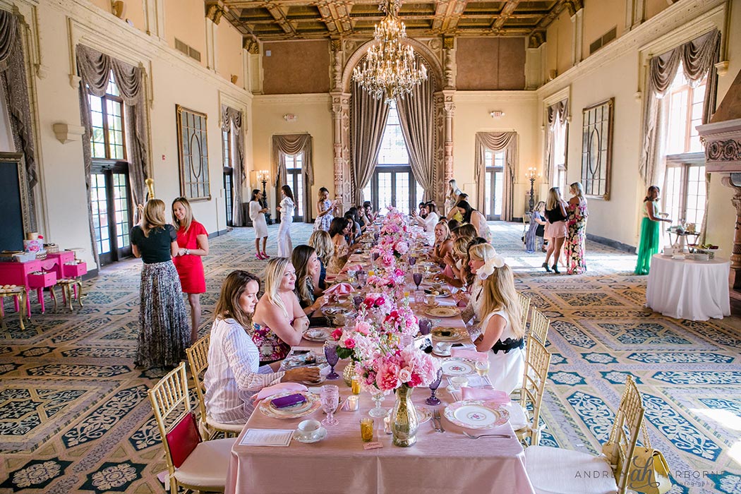 beautiful table decorations at the Biltmore Hotel, Miami