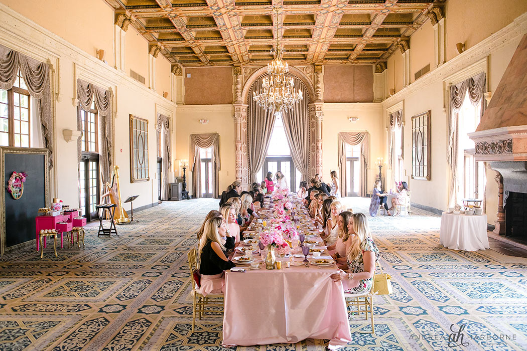 ladies enjoying a vintage high tea at the Biltmore Hotel