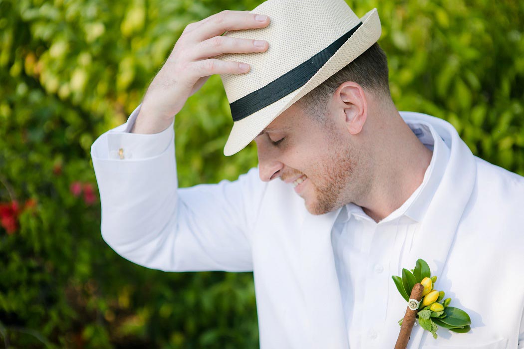 modern cuban inspired groom tux