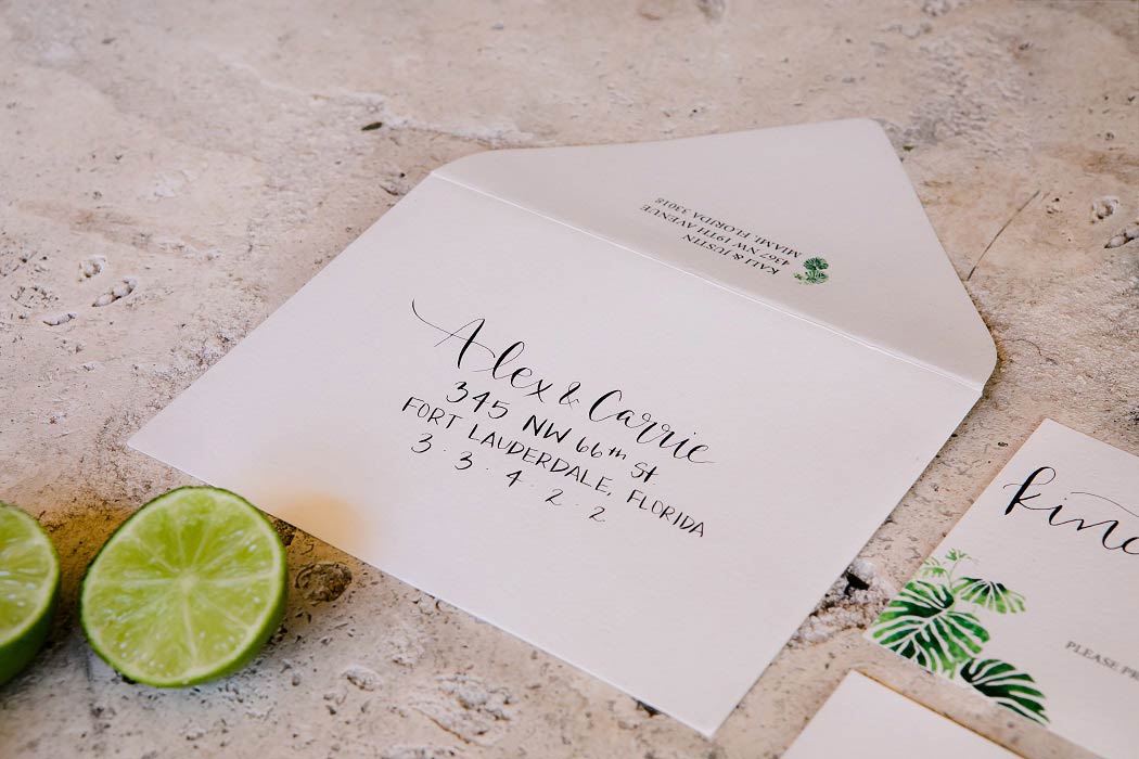 modern wedding stationery