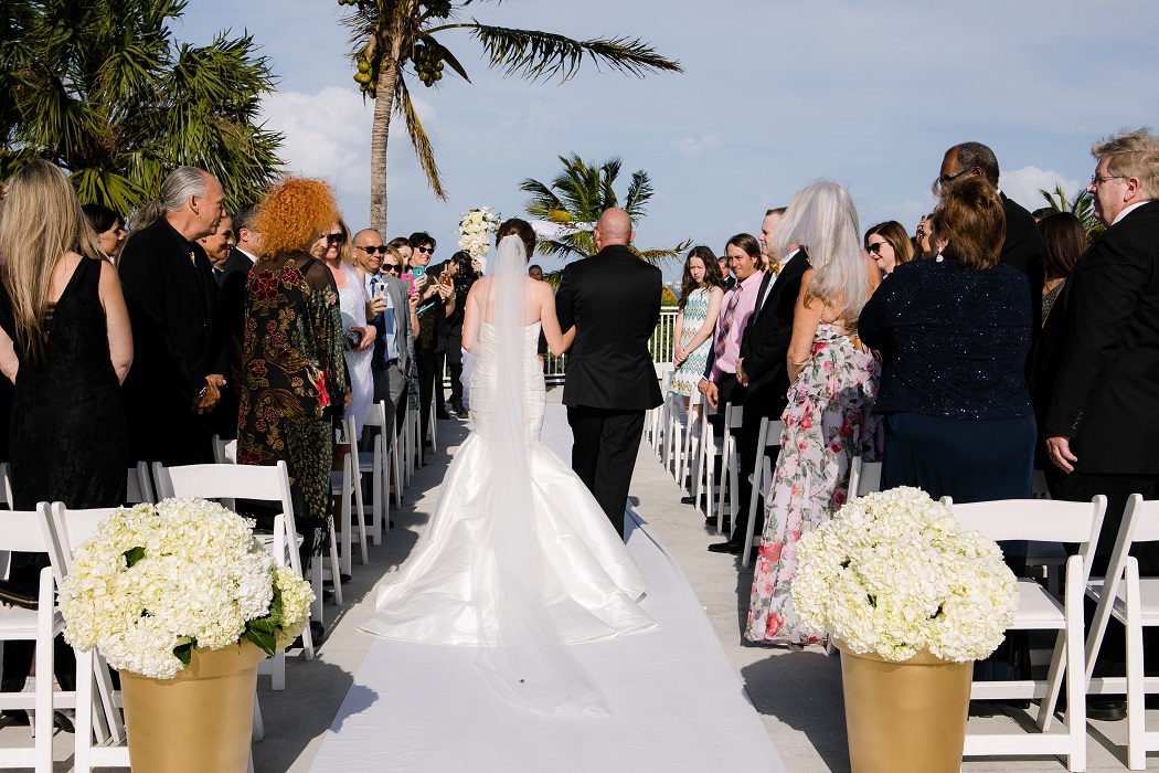 walking down the aisle