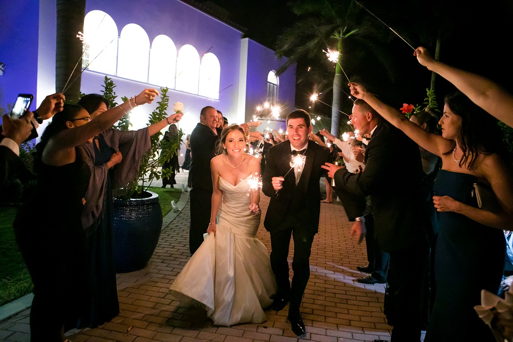 wedding sparkler exit