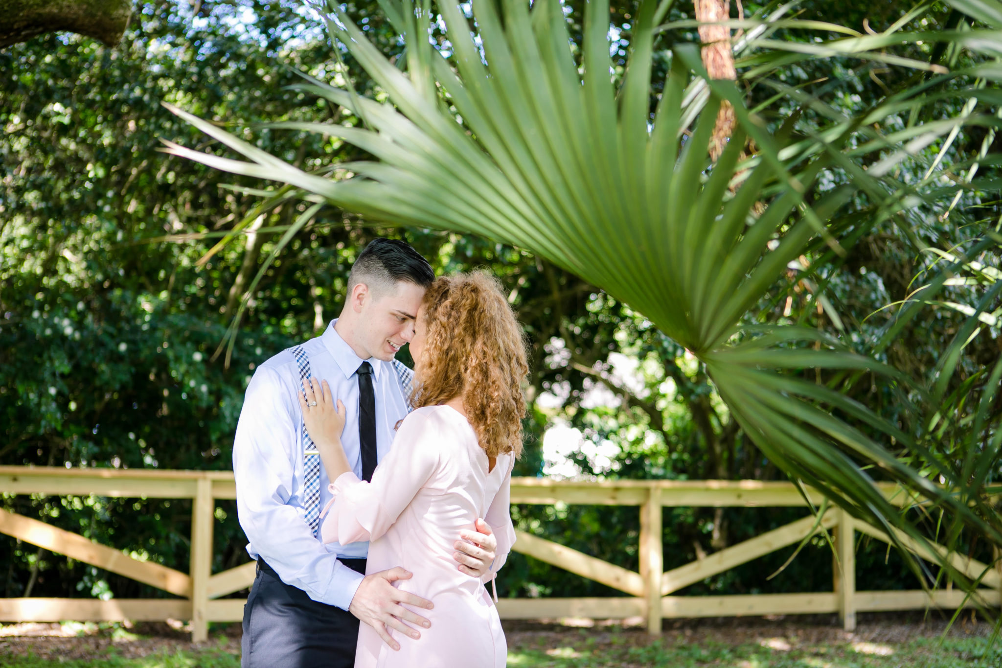 newly engaged couple