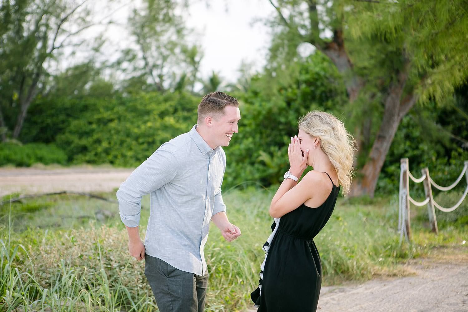 romantic beach proposal