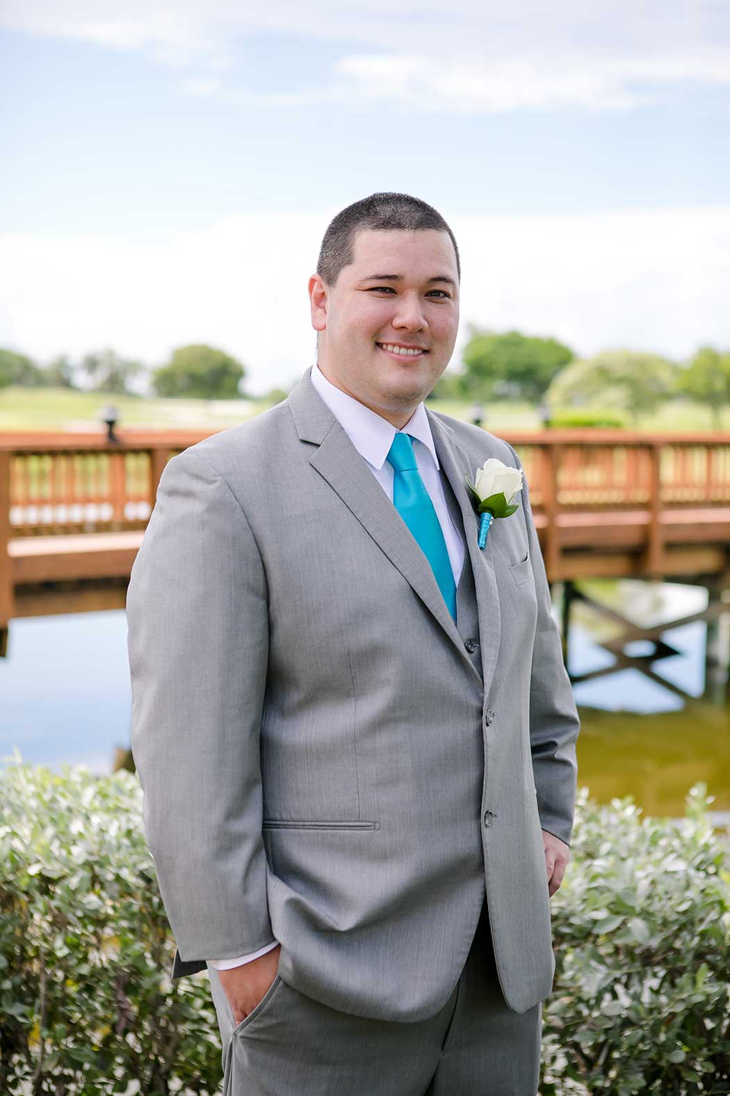 groom photographed before his wedding at galuppi's in pompano beach