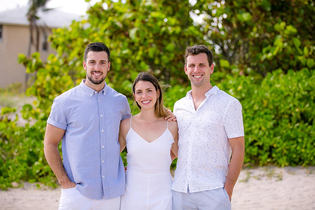 brothers and sister photoshoot on the beach in pompano | andrea harborne photography