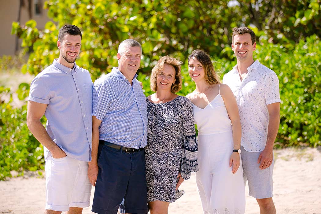 family portrait session on pompano beach