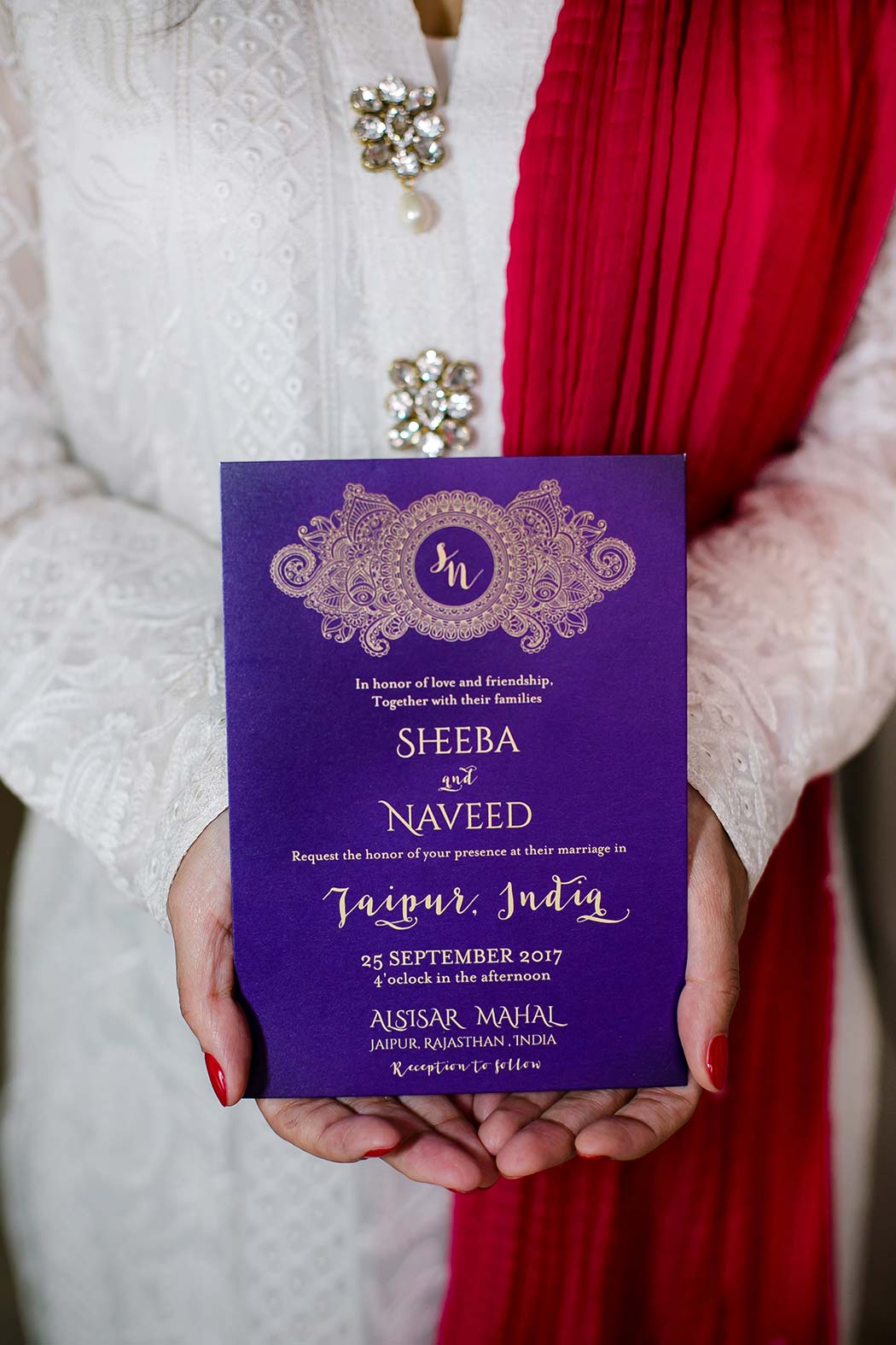 modern wedding invite for indian wedding | fort lauderdale wedding photographer