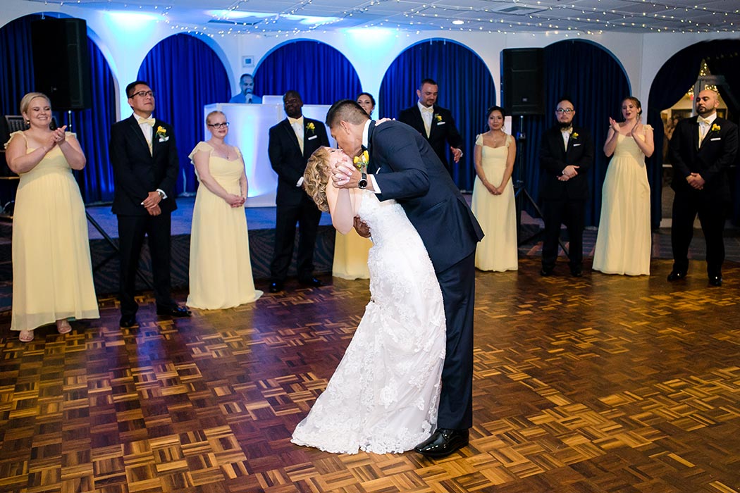 bride and groom first dance, fort lauderdale wedding