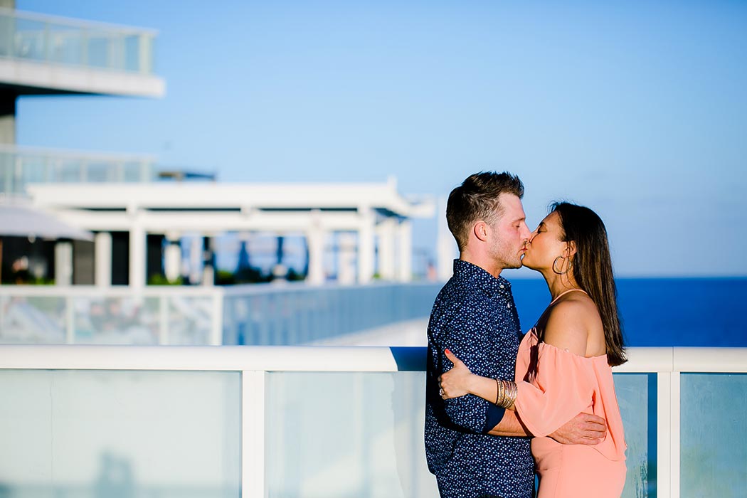 engagement photoshoot at the w hotel in fort lauderdale