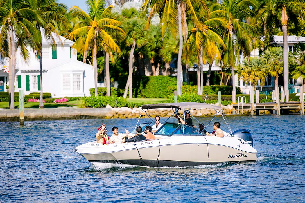 indian baraat boat in fort lauderdale