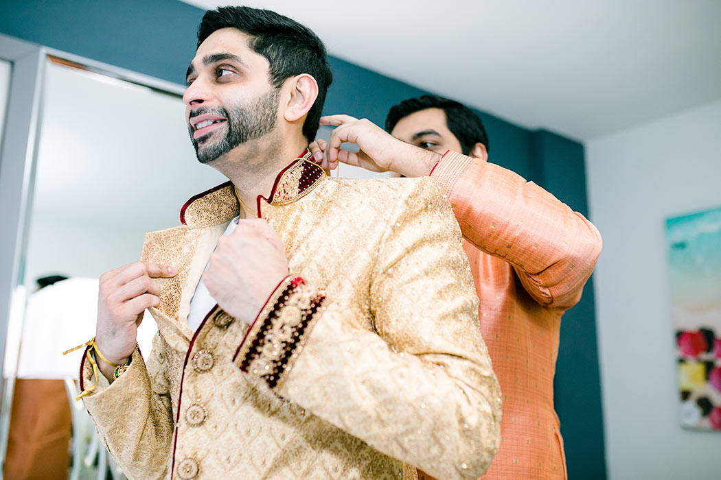 indian groom getting ready pictures | fort lauderdale indian wedding photographer