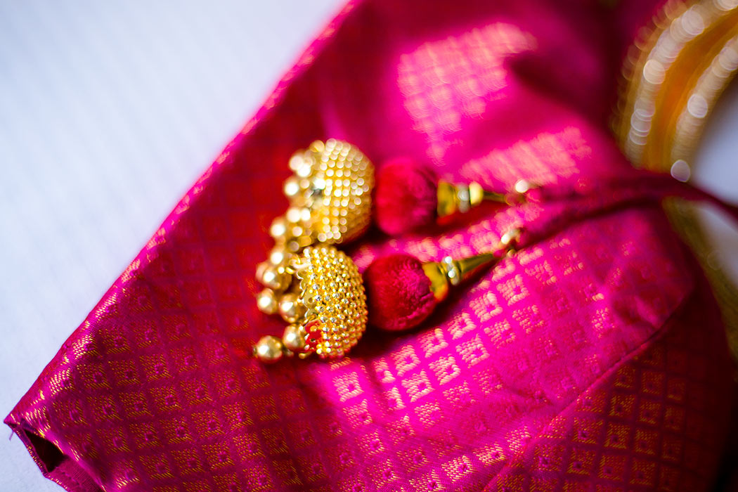 pink and gold silk indian wedding saree | indian wedding sari