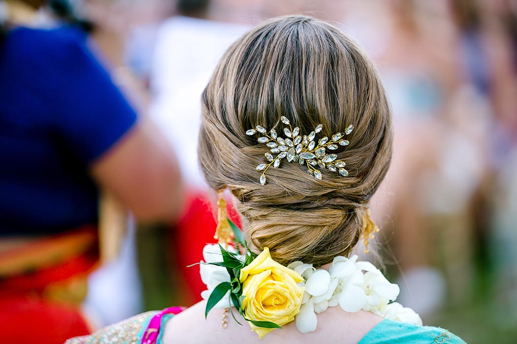 unique wedding hair style | wedding details