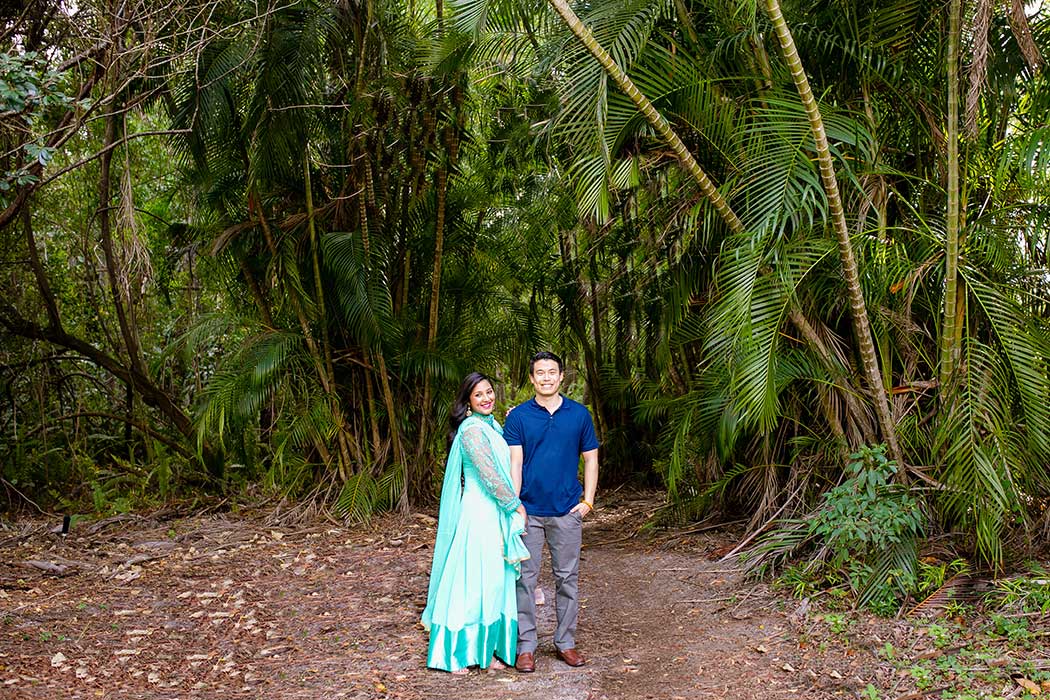 morikami engagement photography | morikami museum and japanese gardens engagement session | fort lauderdale engagement photographer | indian engagement photographer fort lauderdale