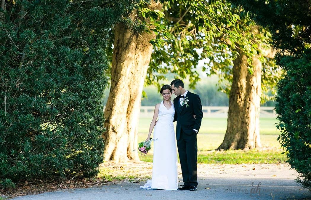 bride + groom at robbins preserve