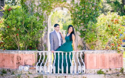 Modern Indian Engagement Photoshoot | Vizcaya Museum + Gardens, Miami