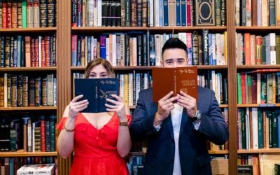 Cute Book Store Engagement Session | Old Florida Book Shop Fort Lauderdale