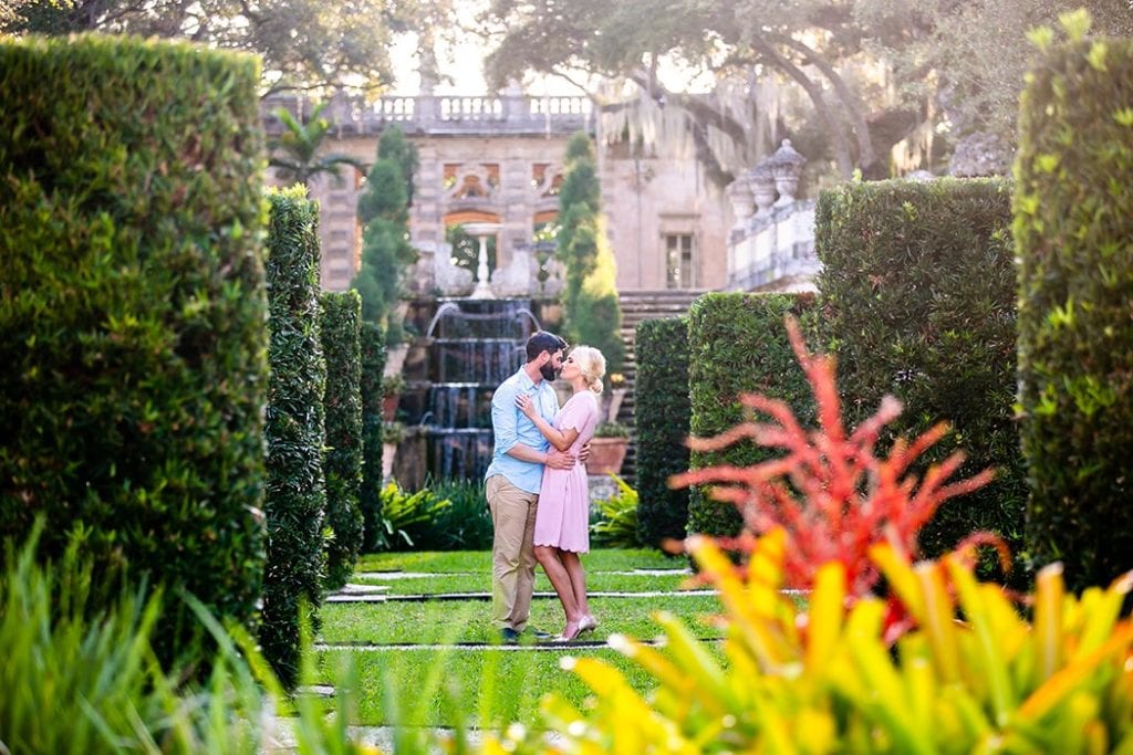 vizcaya engagement photoshoot for gallery
