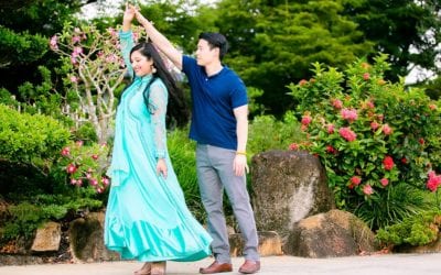 Engagement Photoshoot, Morikami Museum + Japanese Gardens