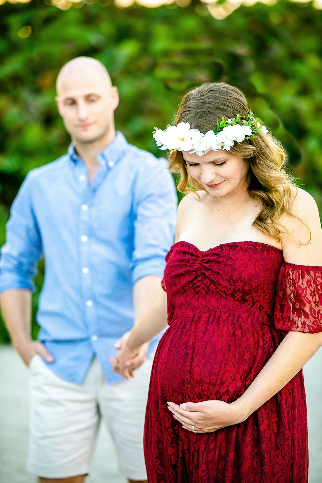 unique maternity photography pose | man and woman maternity photos | south florida maternity photographer | fort lauderdale maternity photographer