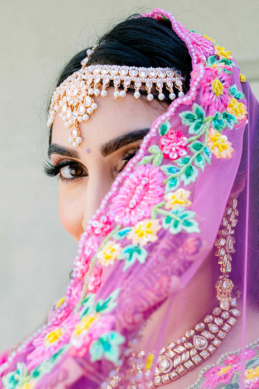 indian bride portrait | wedding photographer specializing in indian weddings | fort lauderdale indian wedding photographer | The Alderman House Indian wedding