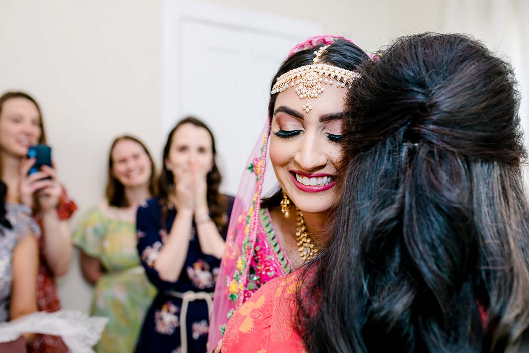 beautiful indian wedding at the Alderman House south florida | elegant indian bridal photography | photograph of indian bride getting ready for wedding | fort lauderdale indian wedding photographer