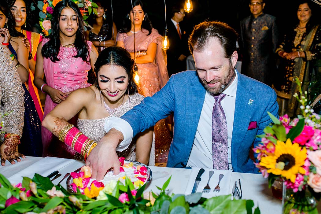 indian wedding game finding the ring in milk | indian wedding photographer south florida