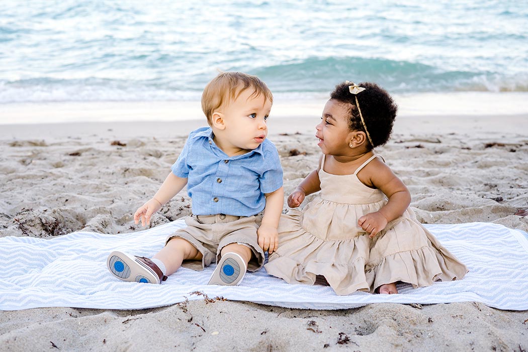 photography of young children on fort lauderdale beach