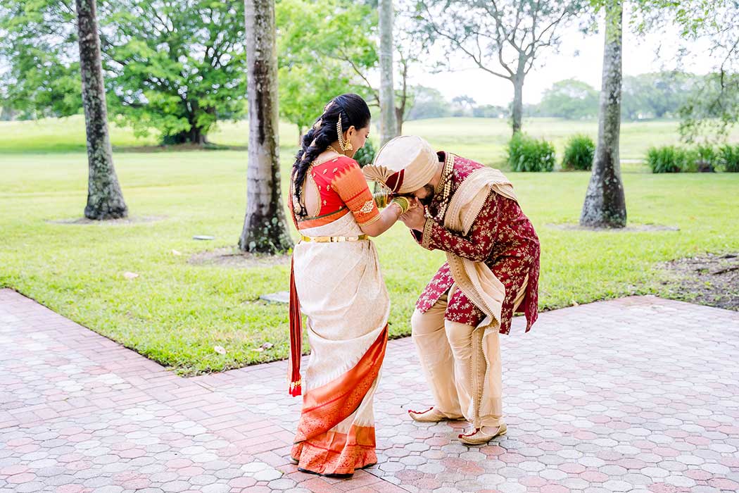 fort lauderdale indian wedding photographer | first look wedding inspiration | indian groom first look reaction photography