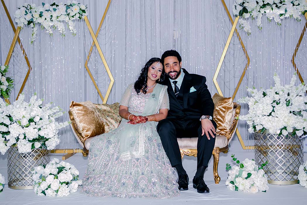 indian bride and groom reception photos | south florida indian bride and groom reception photographs