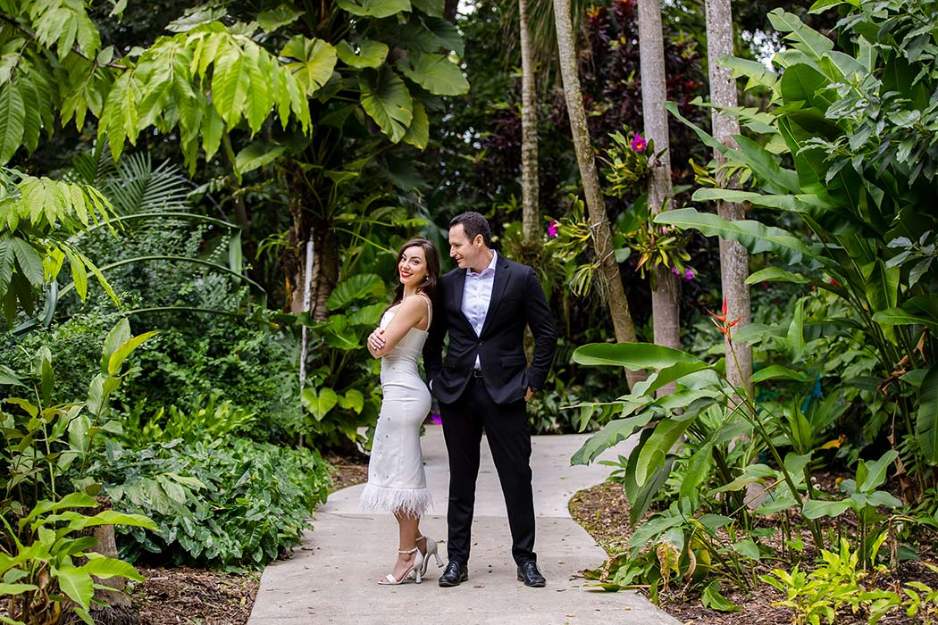 Couples photography in South Florida at Flamingo Gardens showcasing natural beauty and stunning landscapes