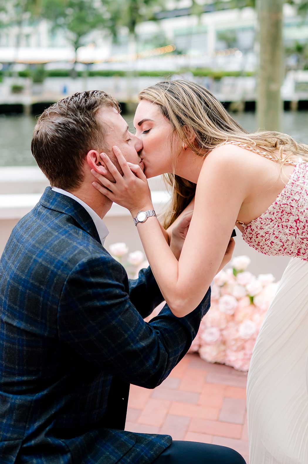 Love Revealed Along the Riverwalk Emotional reaction to surprise photoshoot on the scenic Riverwalk in Fort Lauderdale